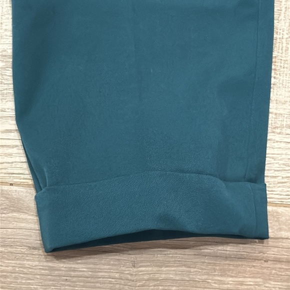 LOFT The Devin Slim Cuffed Pants - Teal Color - Picture 2 of 5